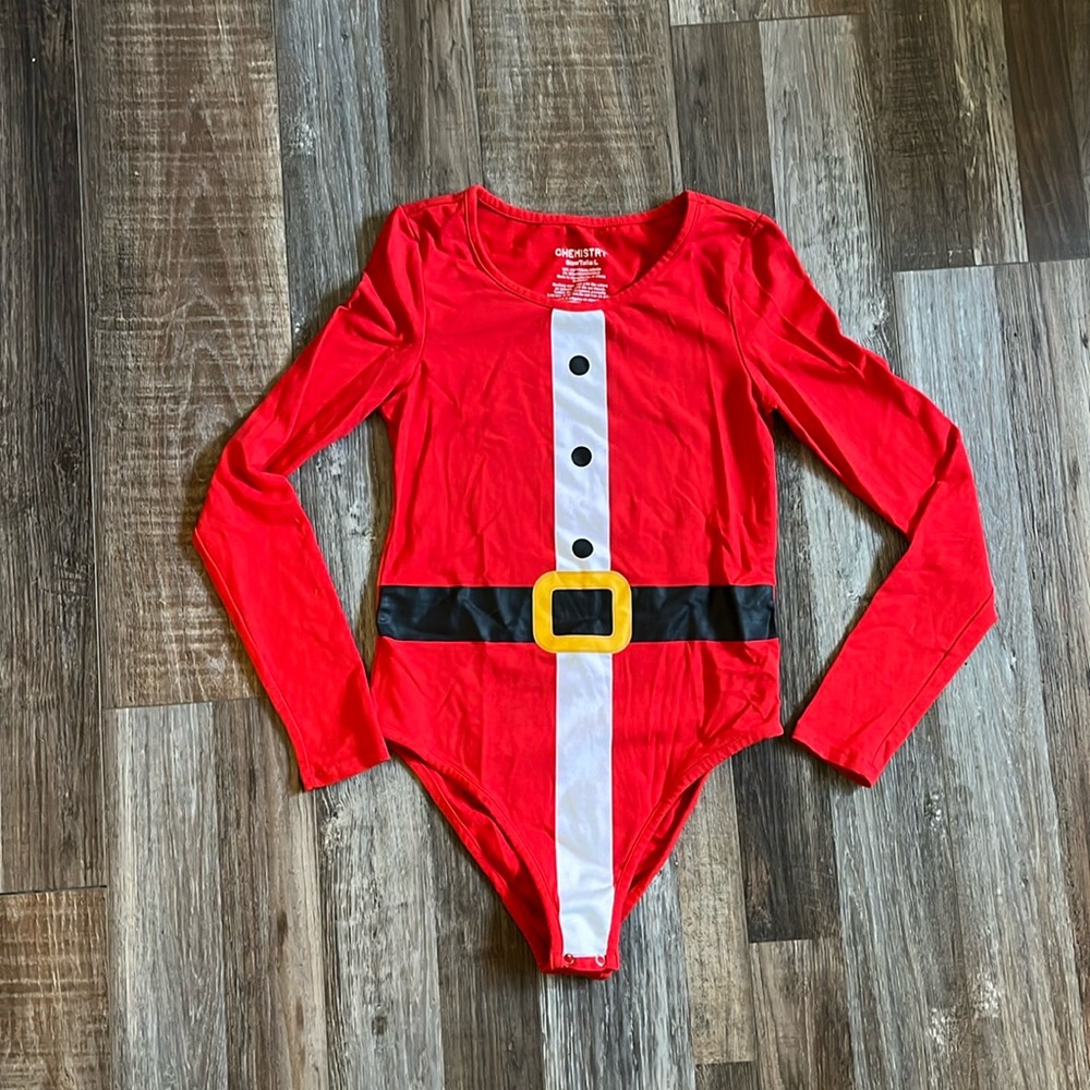 Santa long sleeved body suit